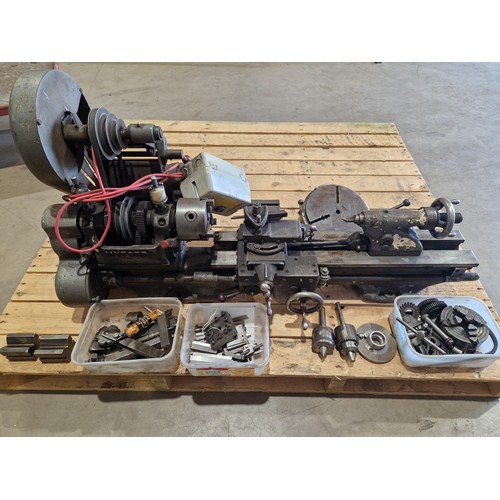 670 - Myford metal working lathe with accessories