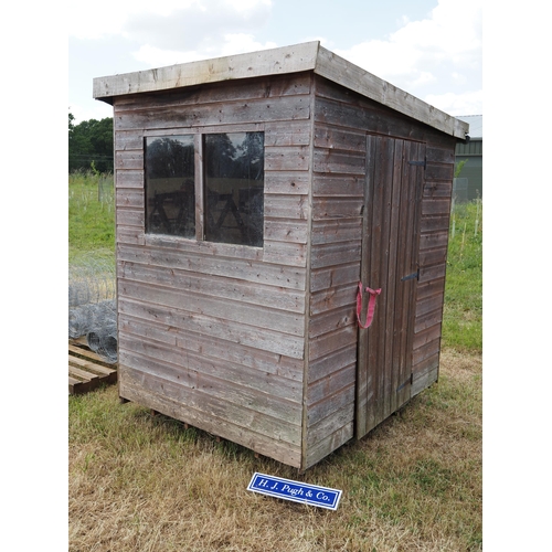 290 - Wooden garden shed 6 x 5ft