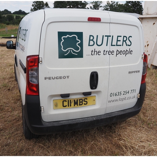 347 - Peugeot Bipper van. 2016. Runs and drives, 1248cc, showing 58697 miles. MOT until 20/04/2025. V5. Re... 