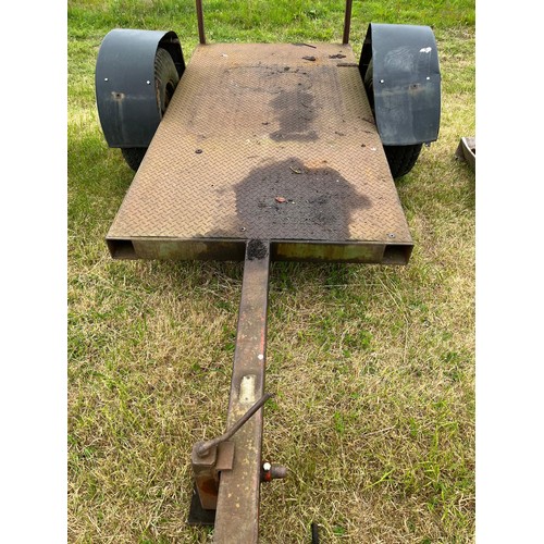 296 - Single axle trailer 8ft