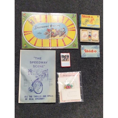 499 - Speedway puzzles, board games, Top Trumps, empty game boxes etc