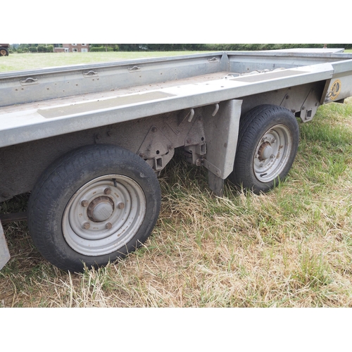 460 - Ifor Williams GX 126 plant trailer with ramps. 2015
