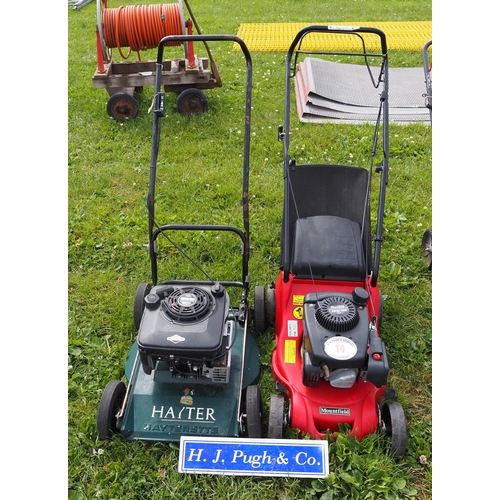 14 - Mountfield and Hayter pedestrian mowers