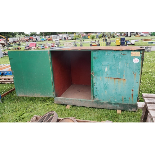 353 - 2 Door metal cabinet 6ft