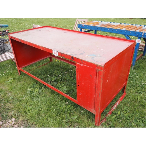 356 - Metal work bench 6ft