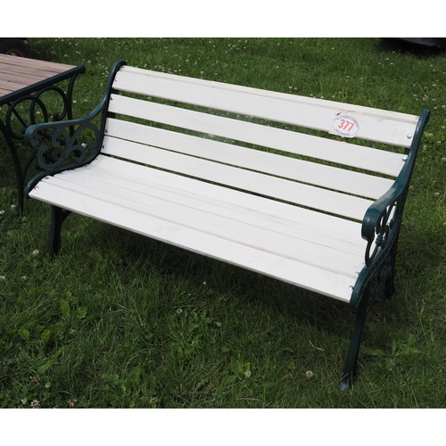 377 - Ornate garden bench