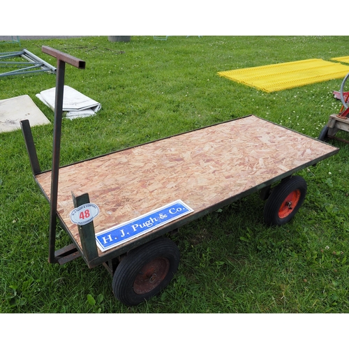 48 - 4 Wheel garden trolley