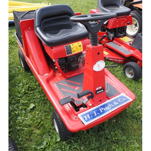 5 - MTD Pinto petrol mower. Key in office