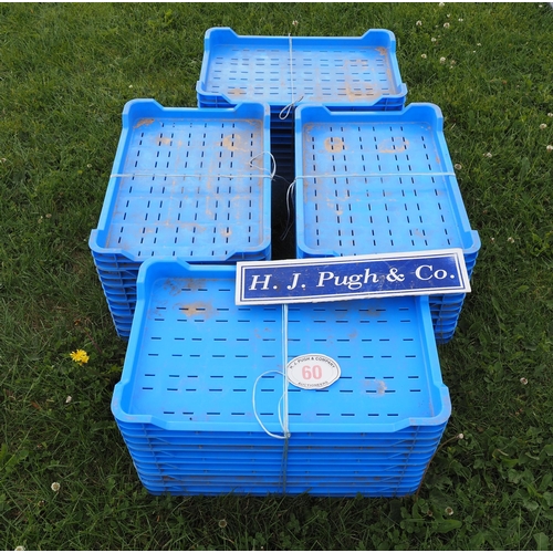 60 - Plastic stacking trays - 24