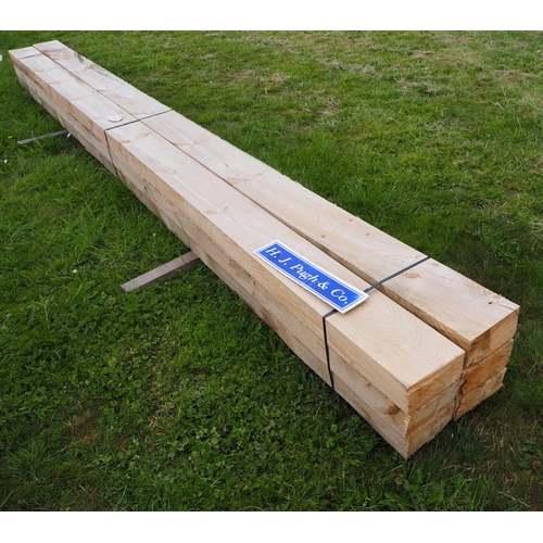 1006 - Softwood beams 4.9m x200x100 - 6
