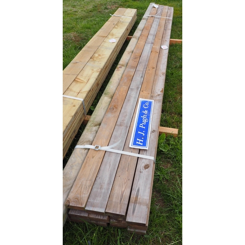 1012 - Softwood timbers average 3.65m x85x40 - 16 + 2 others