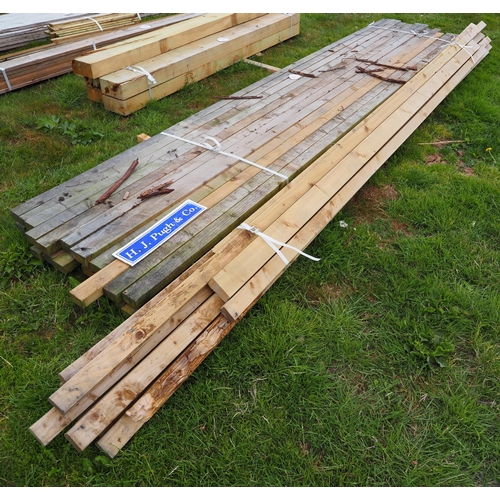 1014 - Softwood timbers 4.2m x70x40 - 24 + others