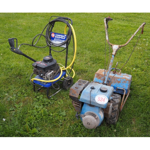 524 - NCS Rotavator and pressure washer