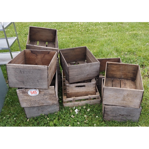 545 - Quantity of apple crates