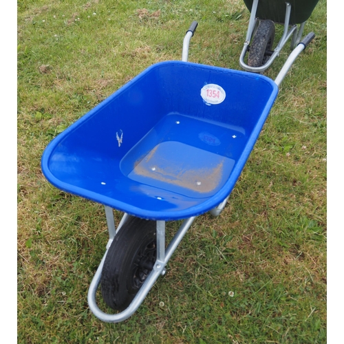 1354 - Blue wheelbarrow