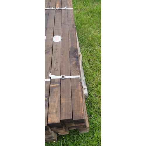 1398 - Sawn timber 6ft x3x3 - 12