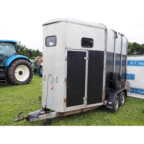 1656 - Ifor Williams HB510R horse box. Alloy floor, all works as it should