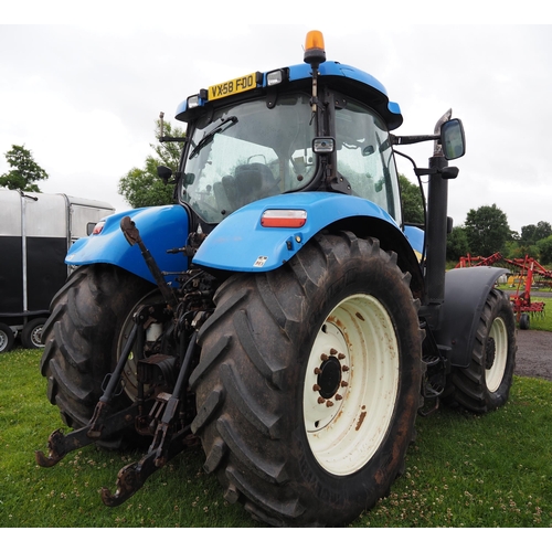 1659 - New Holland T7030 4wd tractor. Showing 5817 hours, 50k, off farm. Tumble steering, front linkage, fr... 