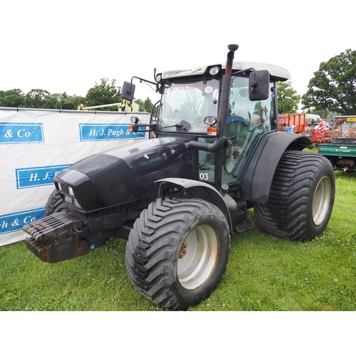 1660 - Deutz Fahr 145 tractor 4WD on floatation grass tyres creeper gearbox, retractable drawbar.  Showing ... 