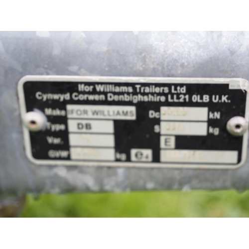 1664 - Ifor Williams LM166 G3 dropside trailer Serial no. E5105486