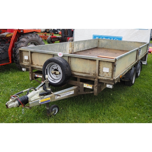 1671 - Ifor Williams LM146 dropside trailer. 2018