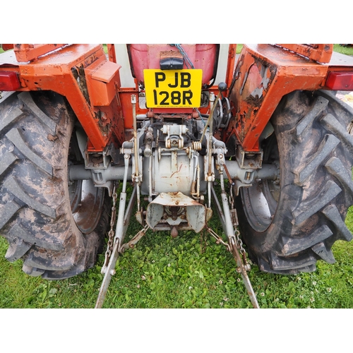 1672 - Massey Ferguson 135 tractor with cab. Reg. PJB 128R. V5 in office.