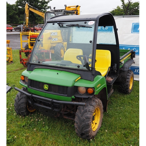 1678 - John Deere 850 gator XUV. Reg. CN60 ENT. Key in office