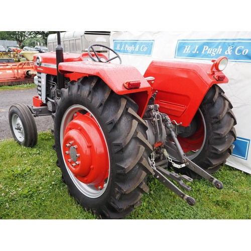 1690 - Massey Ferguson 165 multi power tractor. Refurbished. Reg. JCJ 364E