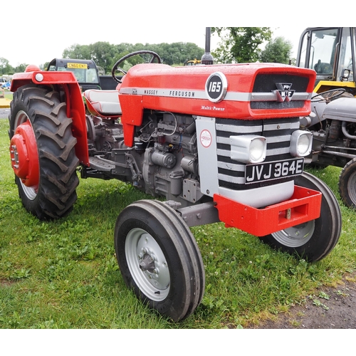 1690 - Massey Ferguson 165 multi power tractor. Refurbished. Reg. JCJ 364E