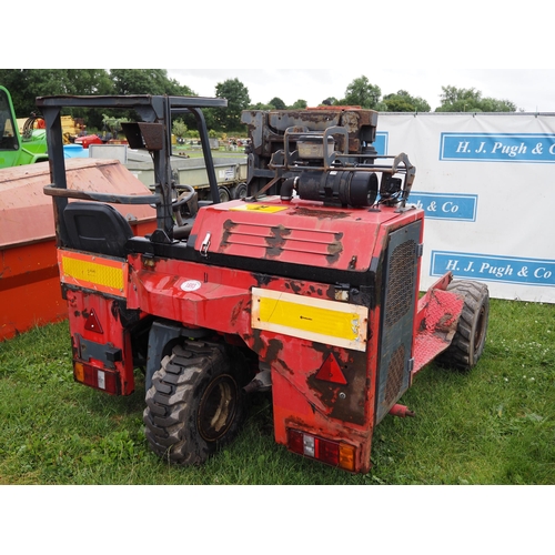 1693 - Moffett fork lift loader. Showing 5038 hours. Key in office