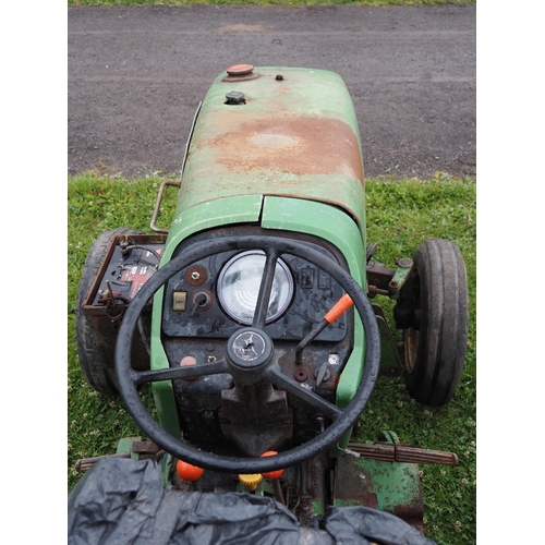 1704 - John Deere 1140 tractor. C/w roll bar, showing 7554 hours. Reg. B22 PJK. V5 and key in office