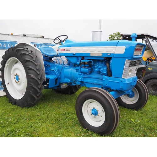 1708 - Ford 5000 tractor. Restored. With pick up hitch and power steering. Reg. GVU 706D. Key in office. V5... 