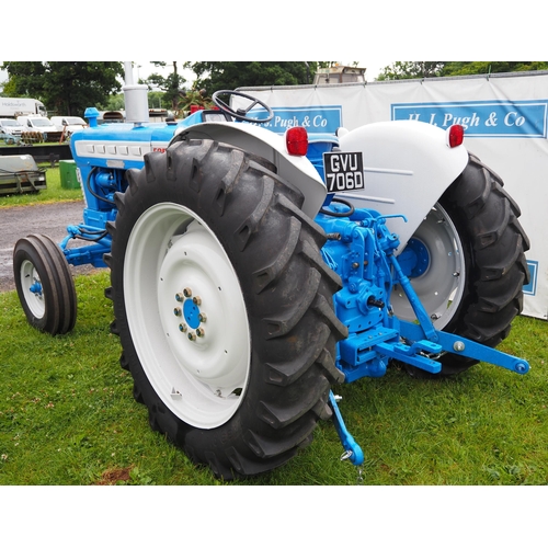 1708 - Ford 5000 tractor. Restored. With pick up hitch and power steering. Reg. GVU 706D. Key in office. V5... 