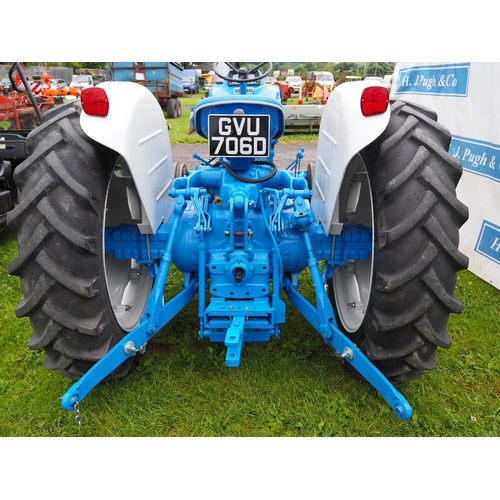 1708 - Ford 5000 tractor. Restored. With pick up hitch and power steering. Reg. GVU 706D. Key in office. V5... 