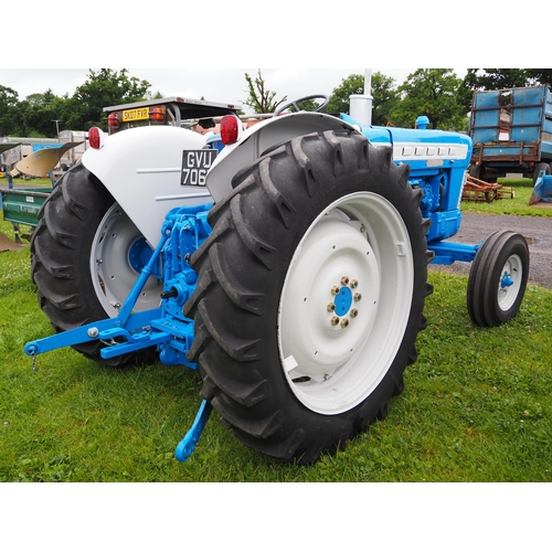 1708 - Ford 5000 tractor. Restored. With pick up hitch and power steering. Reg. GVU 706D. Key in office. V5... 