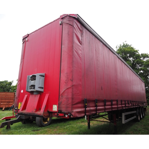 1724 - Artic tri axle curtainside trailer 4.2m