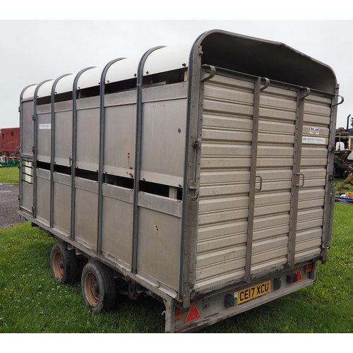 1737 - Ifor Williams DP120G stock trailer with sheep decks and gates. New brake shoes and cables 2 years ag... 