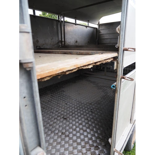 1737 - Ifor Williams DP120G stock trailer with sheep decks and gates. New brake shoes and cables 2 years ag... 