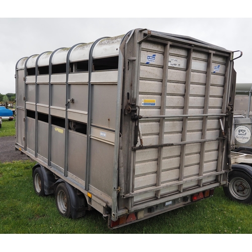 1759 - Ifor Williams SP120 stock trailer, sheep decks and gates. Serial no. E0646432