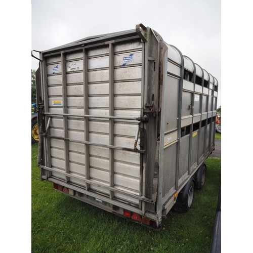 1759 - Ifor Williams SP120 stock trailer, sheep decks and gates. Serial no. E0646432