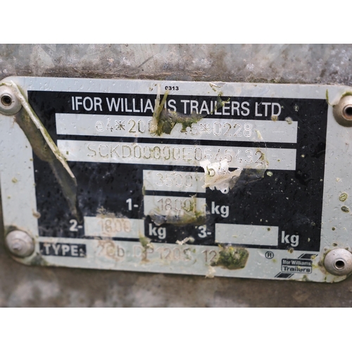 1759 - Ifor Williams SP120 stock trailer, sheep decks and gates. Serial no. E0646432