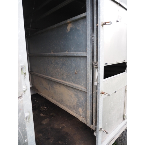 1762 - Graham Edwards 12ft stock trailer with cattle gate