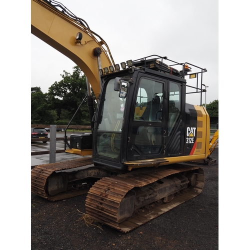 1773 - Caterpillar 312E tracked excavator. Refurbished. 2014. Key in office