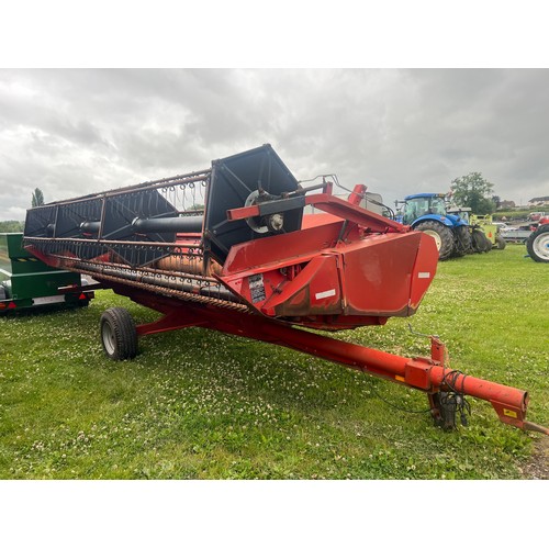 1718 - Massey Ferguson 40RS combine harvester. Drove to sale field. Comes with 20ft Powerflow header and tr... 