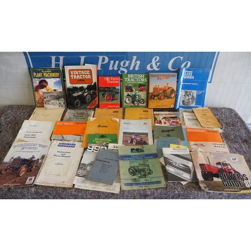 3111 - Assorted farm machinery instruction books, operators manuals and hardback books to include The Fergu... 