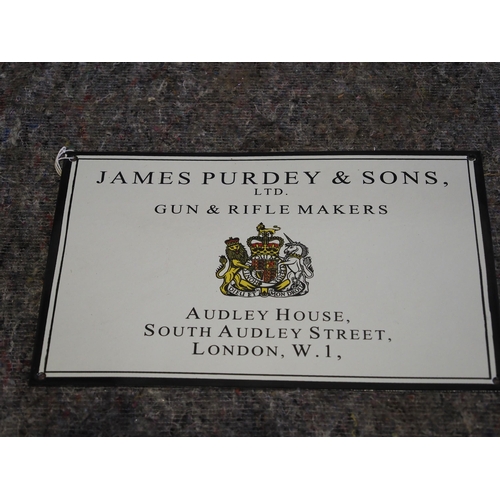 3198 - Modern enamel sign - James Purdy 10