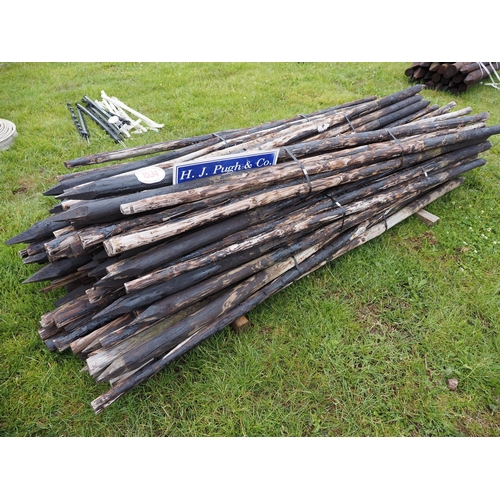 1534 - Creosoted tree stakes 8ft - 100