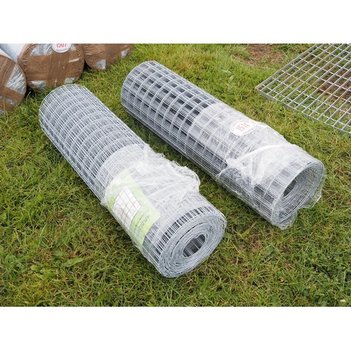 1514 - Hot dipped welded wire mesh *seconds, 0.9m x50x50mm - 12.5m rolls - 2