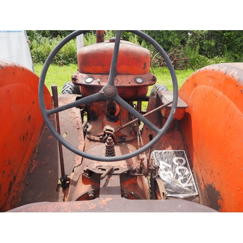 346 - Case LA tractor. With Hesford winch, pulley. Quite original. Reg  CCJ 48. Old buff logbook and V5 in... 