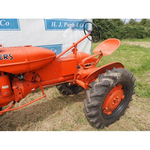 350 - Allis Chalmers B tractor. Electric start. PTO, pulley. Reg PUO 405